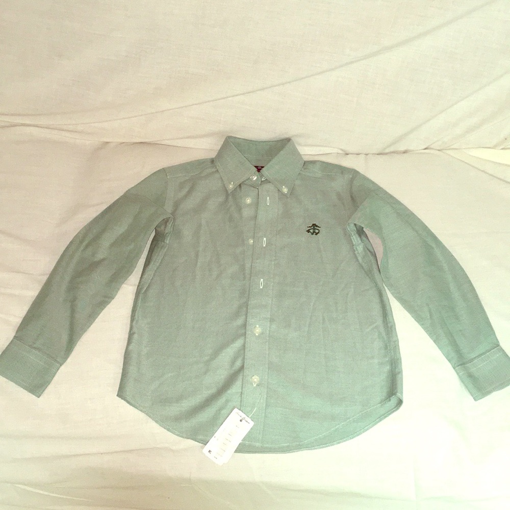 NWT Boys Brooks Brother Button Up Long Sleeve